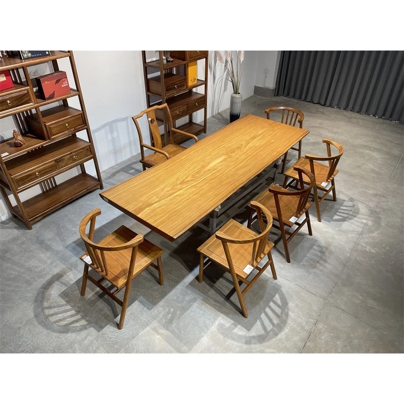 Finesse Live Edge Teak Dining Table