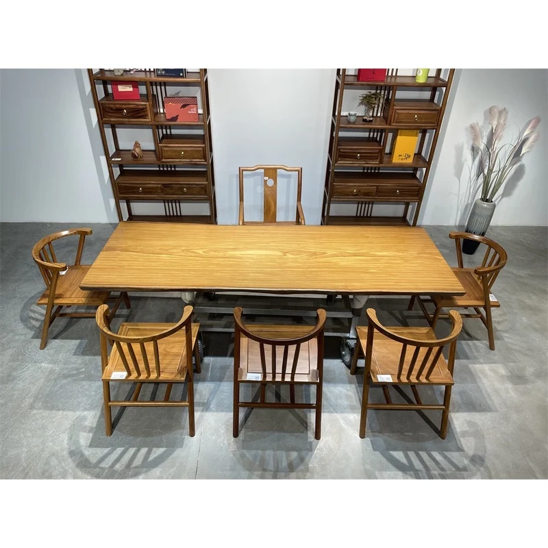 Finesse Live Edge Teak Dining Table