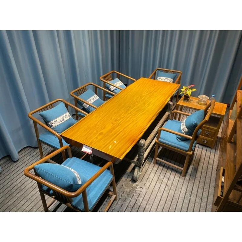 Fusion Long Teak Wood Table
