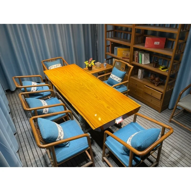 Fusion Long Teak Wood Table