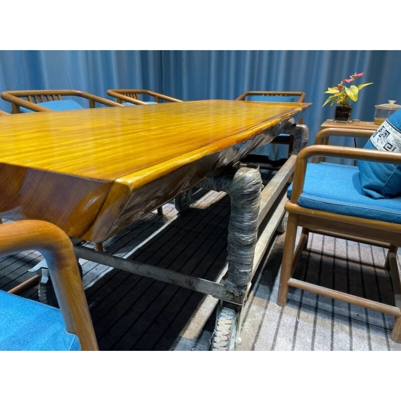 Fusion Long Teak Wood Table