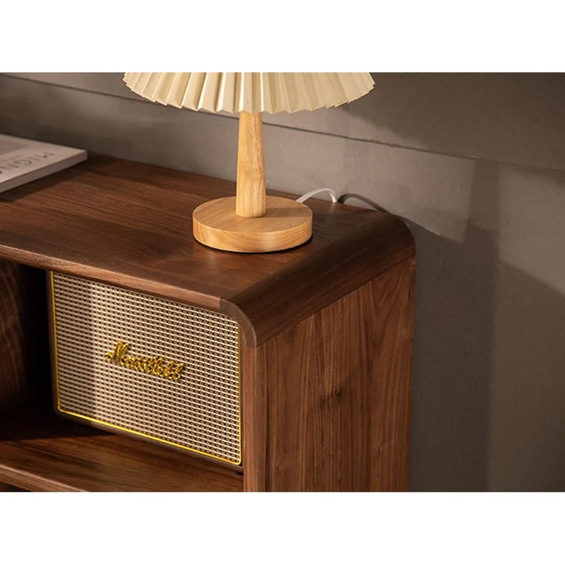 Serenity Solid Walnut Wood Accent Cabinet