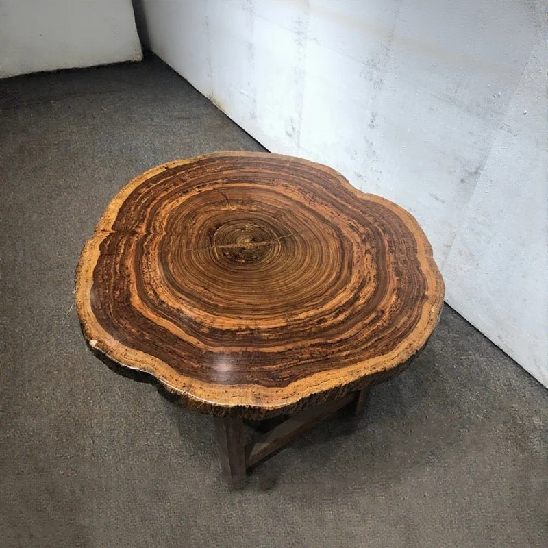 Whimsical Live Edge Beli Noir Wood Coffee Table