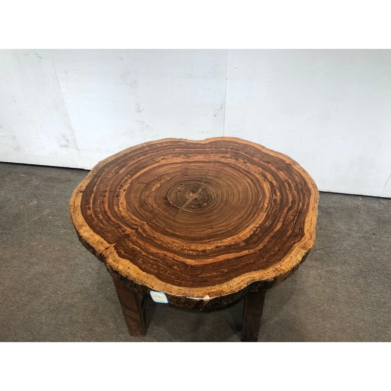 Whimsical Live Edge Beli Noir Wood Coffee Table
