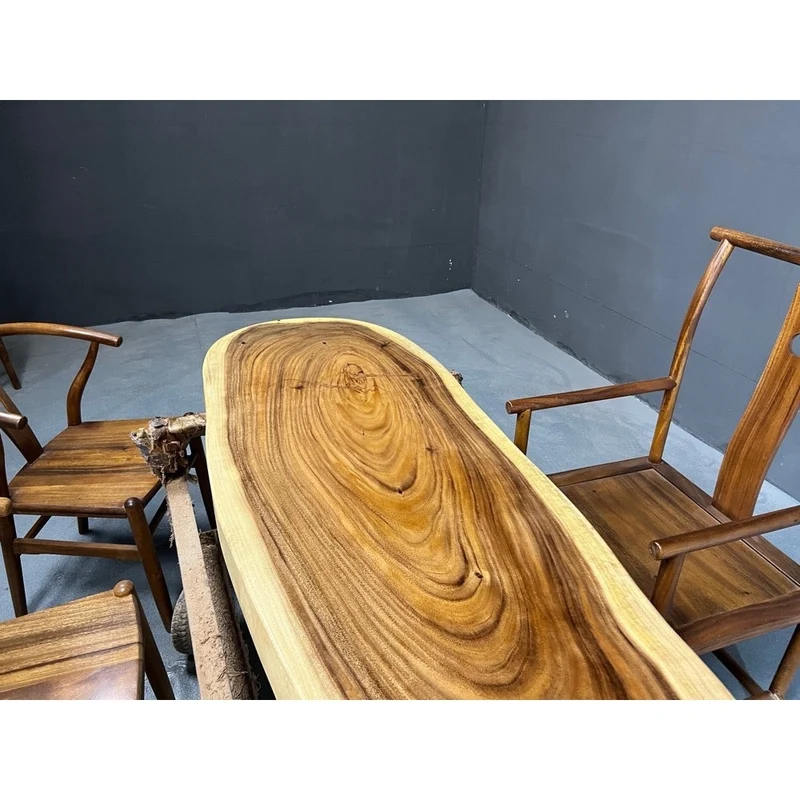 Ascend Live Edge Oval Shape Coffee Table