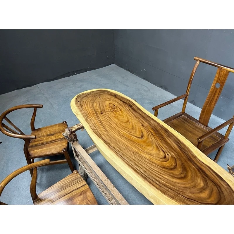 Ascend Live Edge Oval Shape Coffee Table