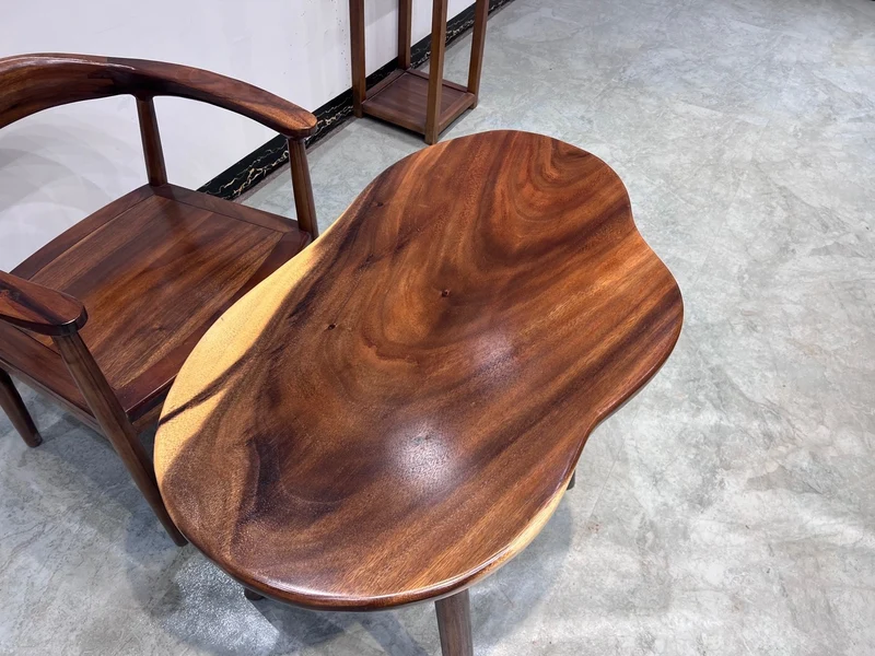 Cyclic Harmony Solid Wood Irregular Table