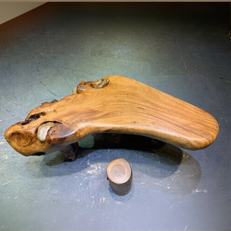Fusion Unique Camphor Solid Wood Coffee Table