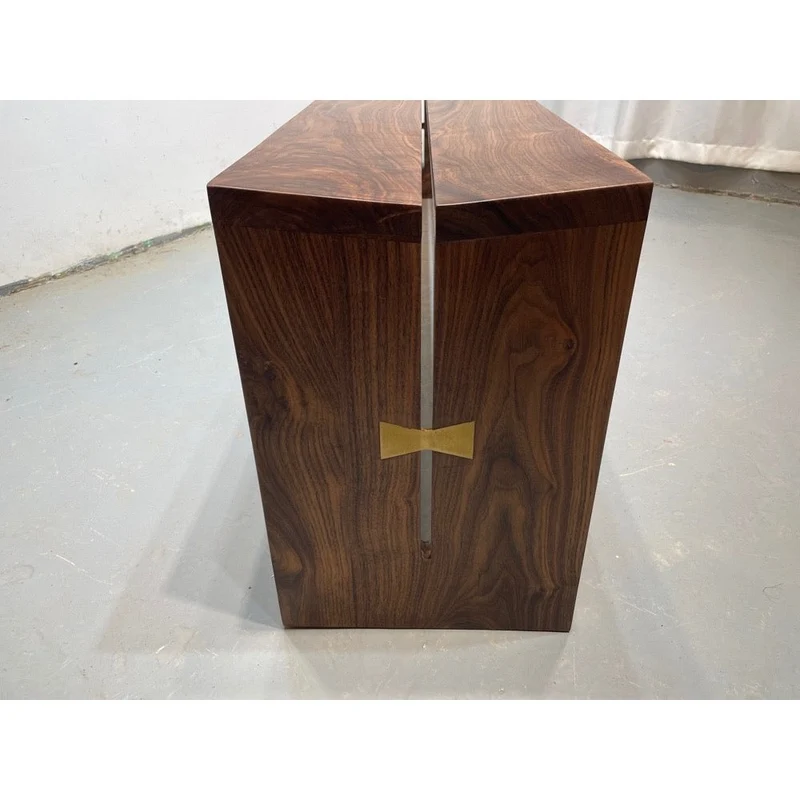 Solid Black Walnut Wood Bench