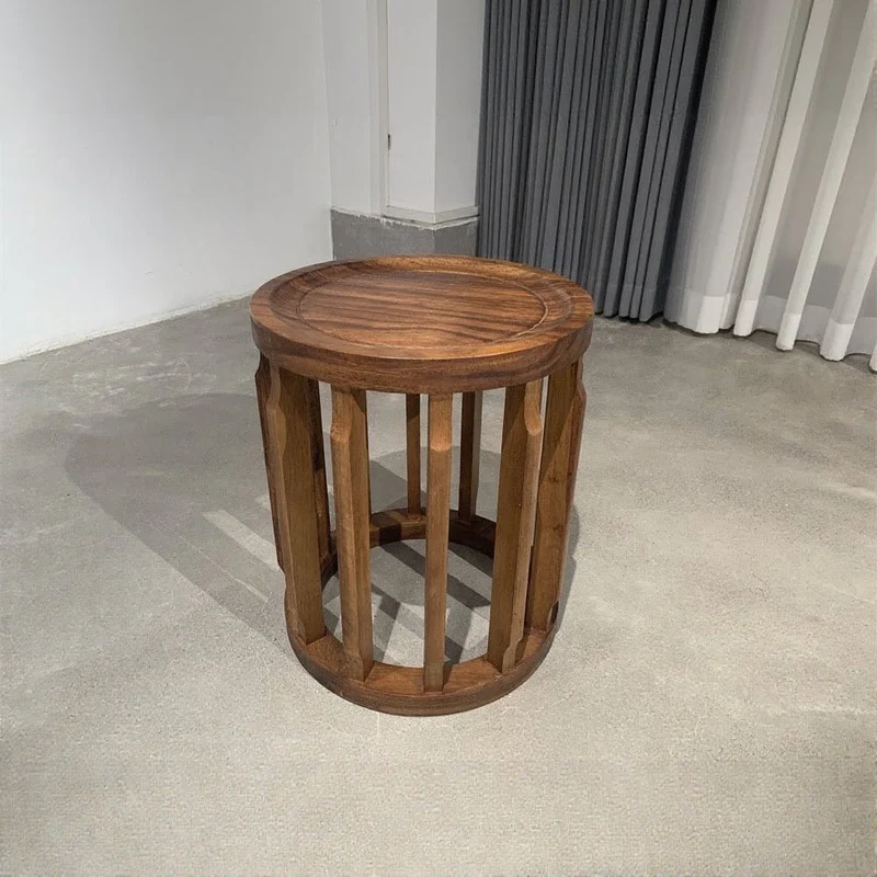 Solara South American Walnut Wood Stool Chair