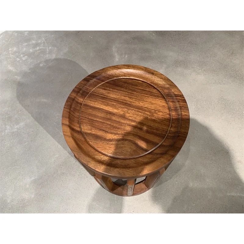 Solara South American Walnut Wood Stool Chair