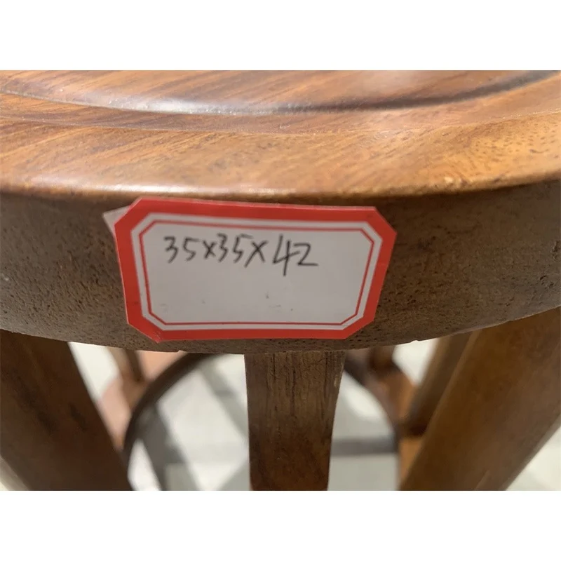 Solara South American Walnut Wood Stool Chair