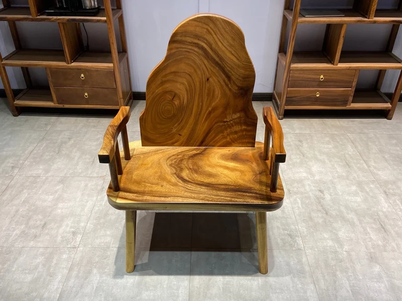 Adirondack Monkey Pod Wood Chair