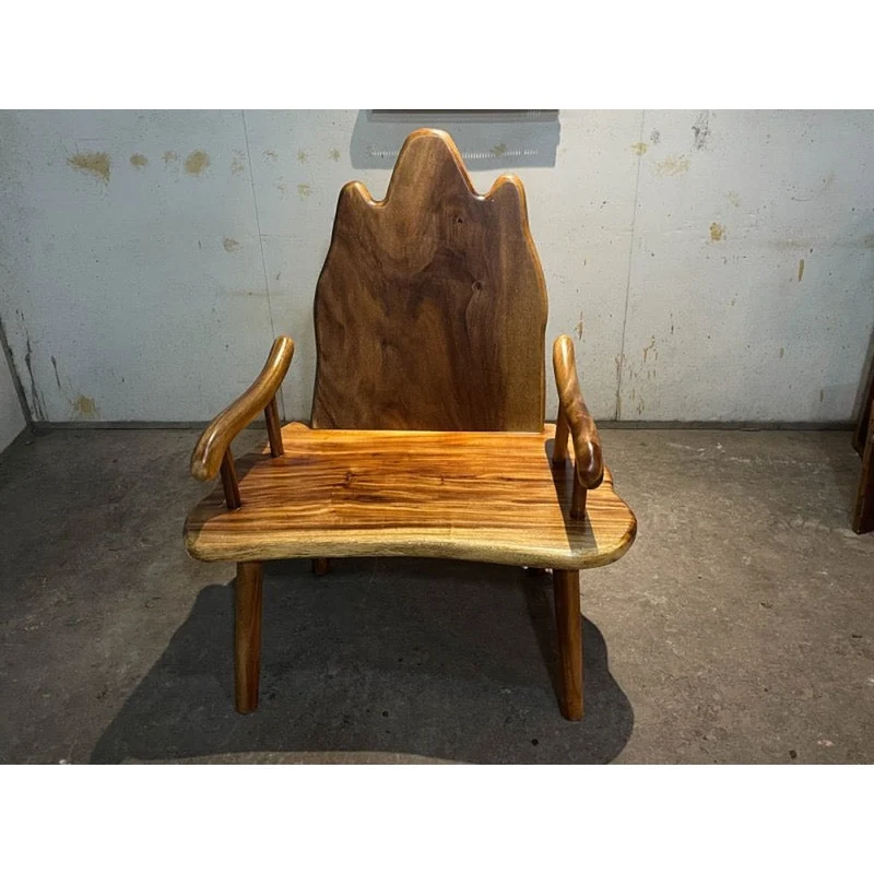 Adirondack Monkey Pod Wood Chair