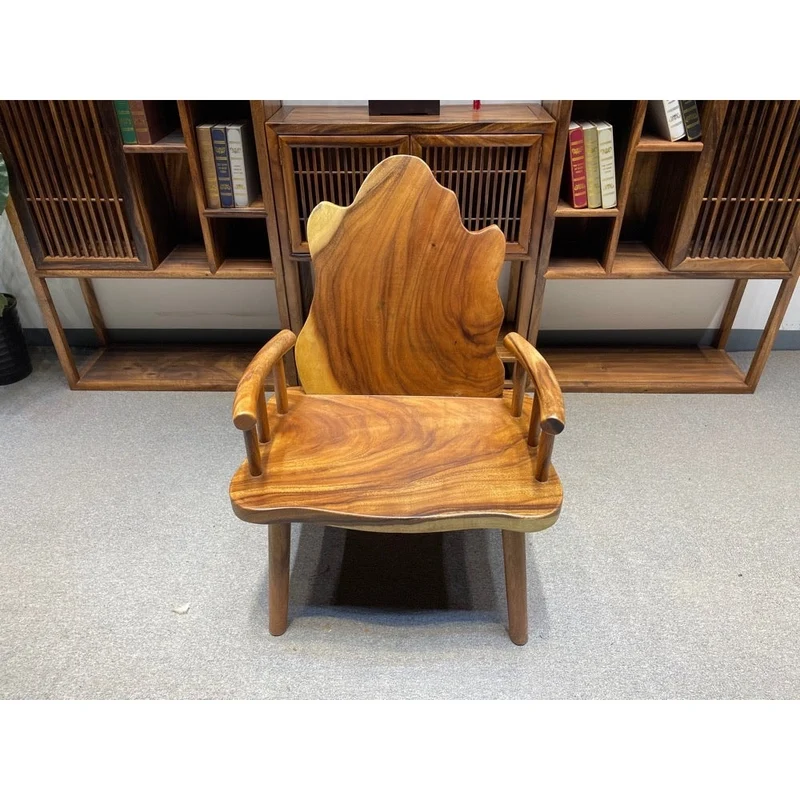 Adirondack Monkey Pod Wood Chair