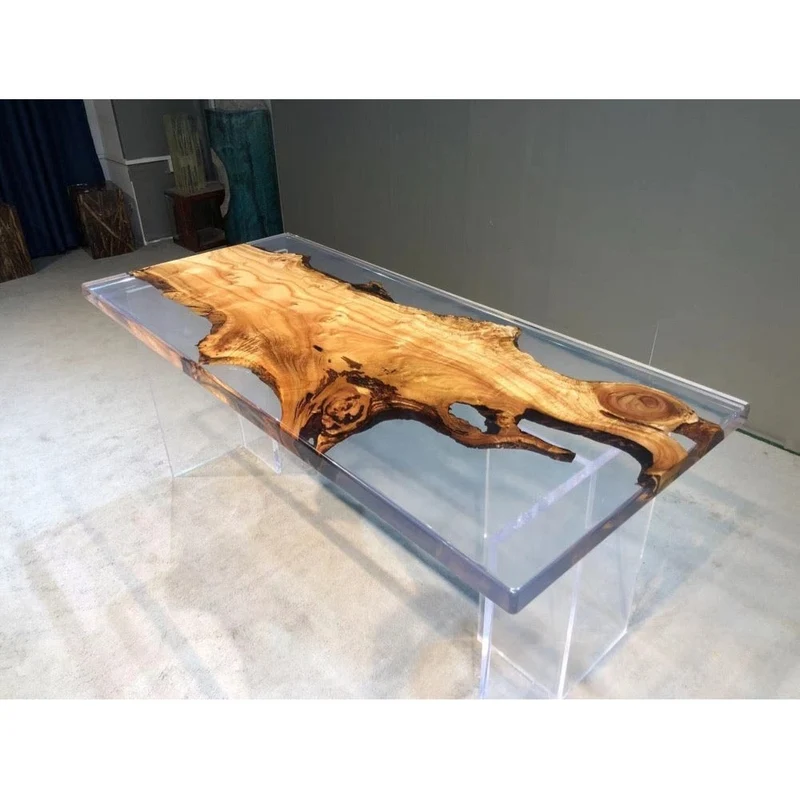 Dreamy Horizon Camphor Wood Resin Table