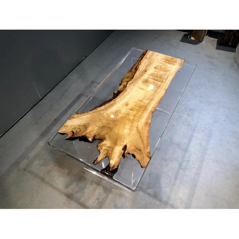 Dreamy Horizon Camphor Wood Resin Table