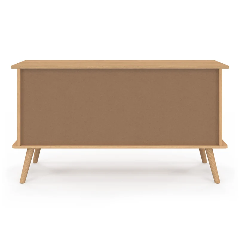 Buffet Faustine 3 portes effet lattes L110cm