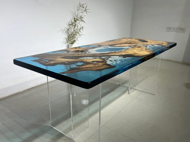 Epoxy Enchantment Solid Wood Table