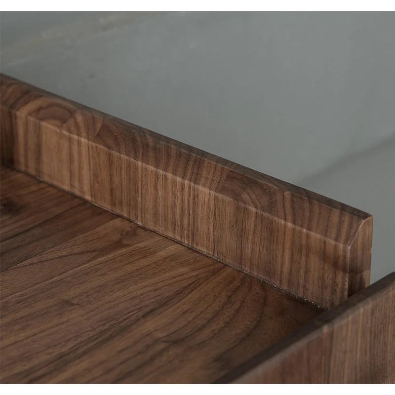 Brilliance Minimalist Black Walnut Wood Shoe Cabinet