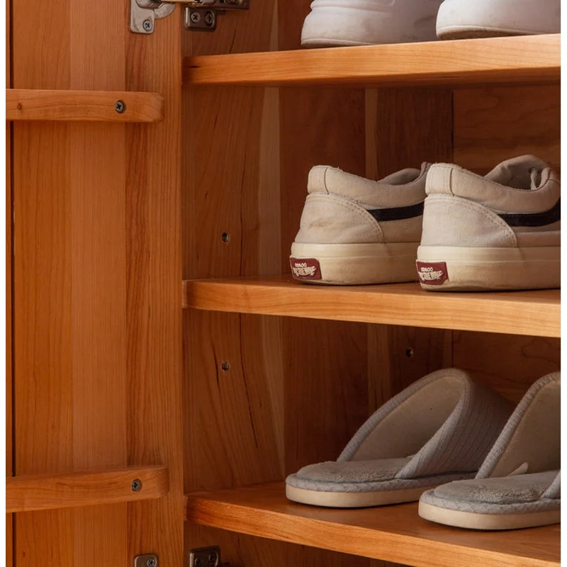 Versatile Cherry Wood Shoe Cabinet for Every Need