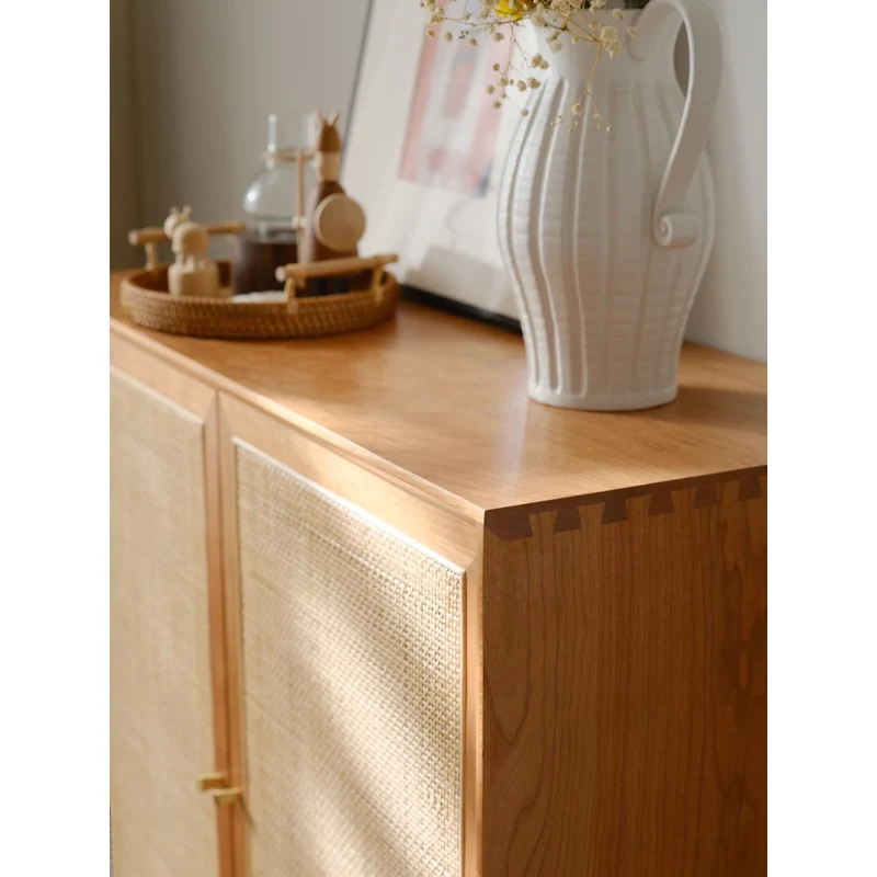 Solid Oak Wood Shoe Cabinet