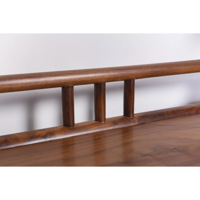 Chinese Open Style Black Walnut Wood TV Cabinet