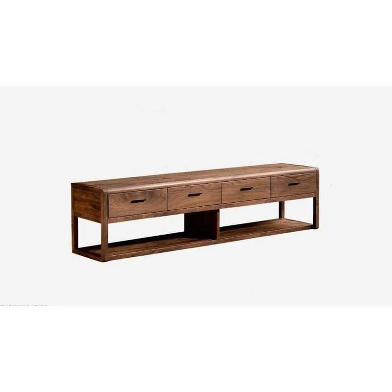 Spark Open Space TV Cabinet in Black Walnut Wood