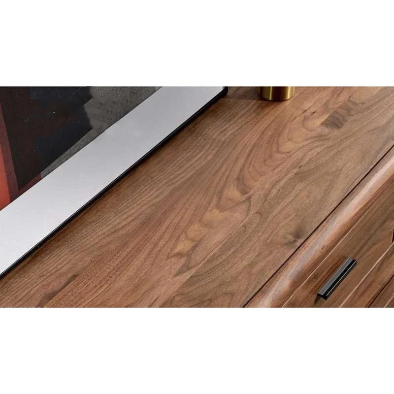 Spark Open Space TV Cabinet in Black Walnut Wood