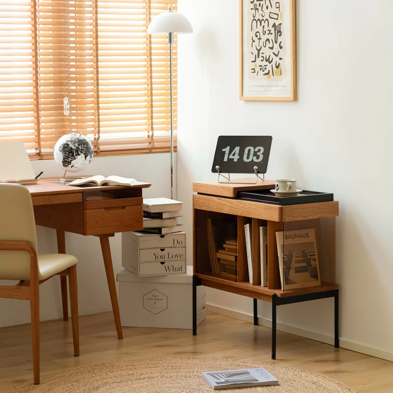 Horizon Recorder Hi-Fi Solid Cherry Wood Side Table
