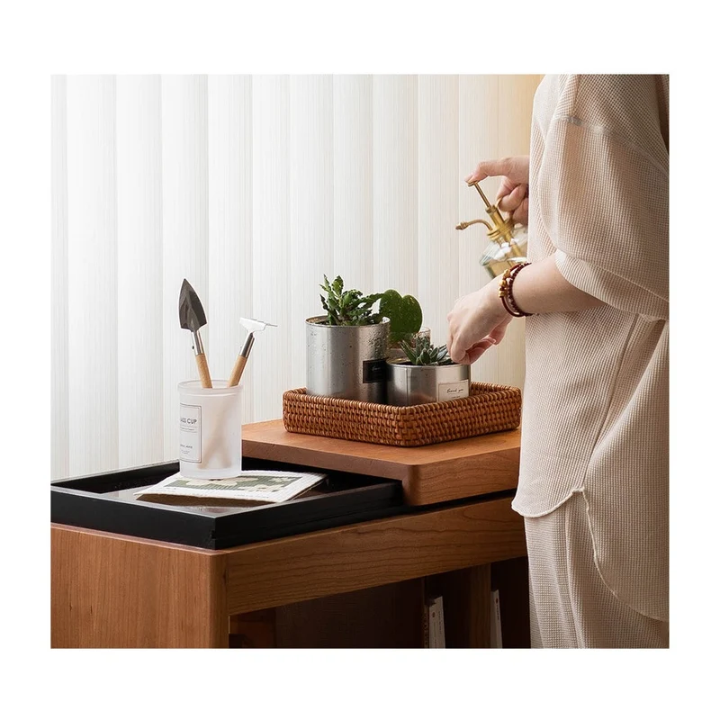 Horizon Recorder Hi-Fi Solid Cherry Wood Side Table