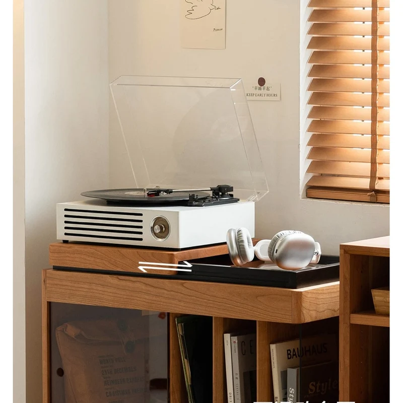 Horizon Recorder Hi-Fi Solid Cherry Wood Side Table