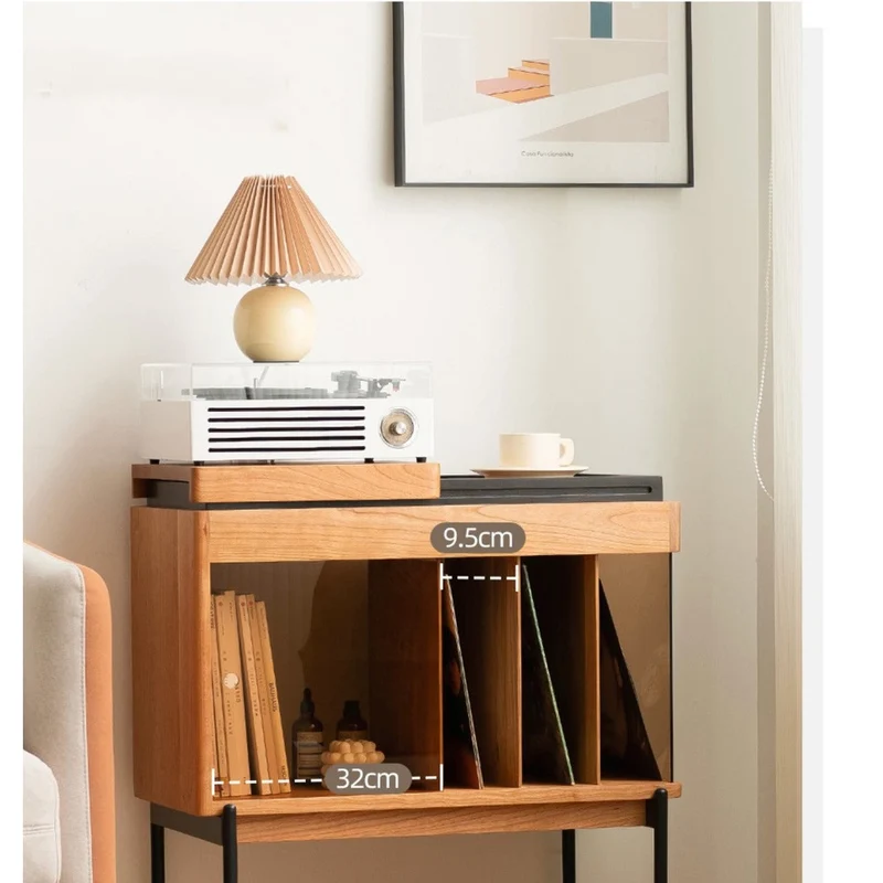 Horizon Recorder Hi-Fi Solid Cherry Wood Side Table