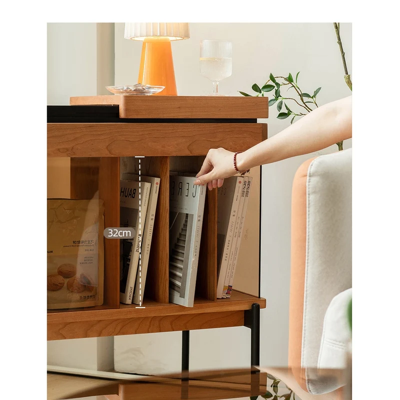 Horizon Recorder Hi-Fi Solid Cherry Wood Side Table