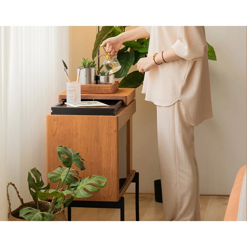 Horizon Recorder Hi-Fi Solid Cherry Wood Side Table