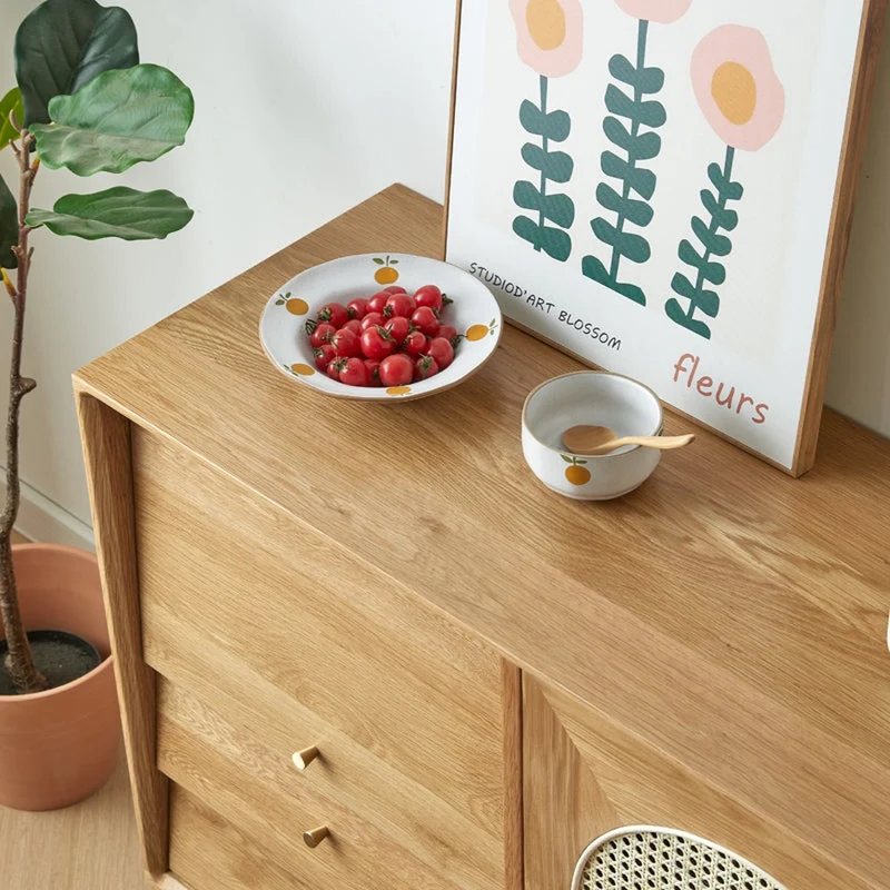 Nordic Natural White Oak Wood Kitchen Cabinets