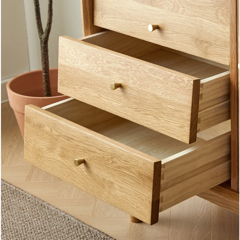 Nordic Natural White Oak Wood Kitchen Cabinets