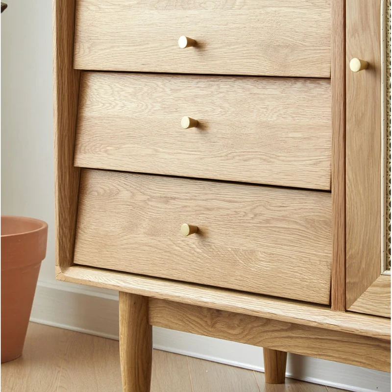 Nordic Natural White Oak Wood Kitchen Cabinets
