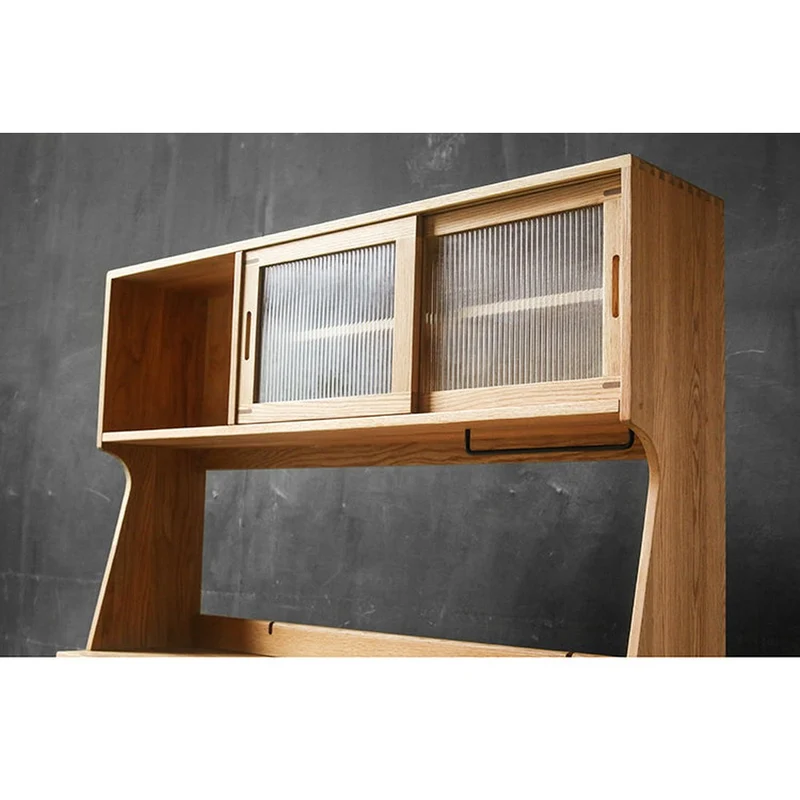 Large Hand-Craft Oak Wood Kitchen Cupboard
