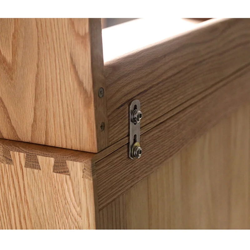 Large Hand-Craft Oak Wood Kitchen Cupboard