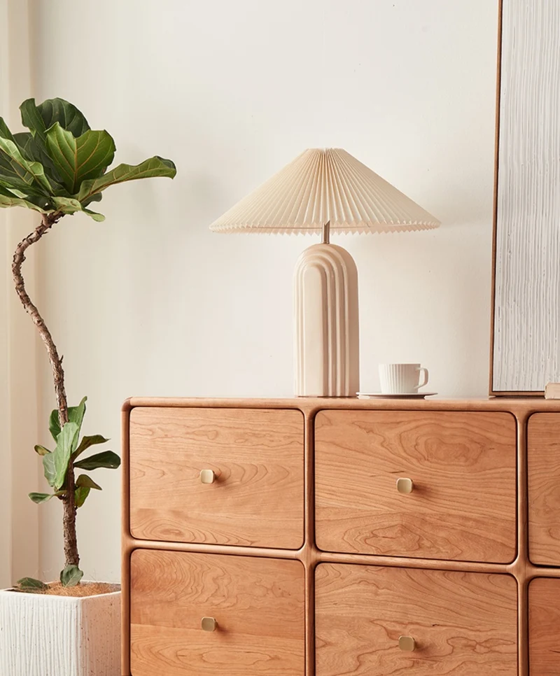 Vertex 8 Box Design Cherry Wood Sideboard
