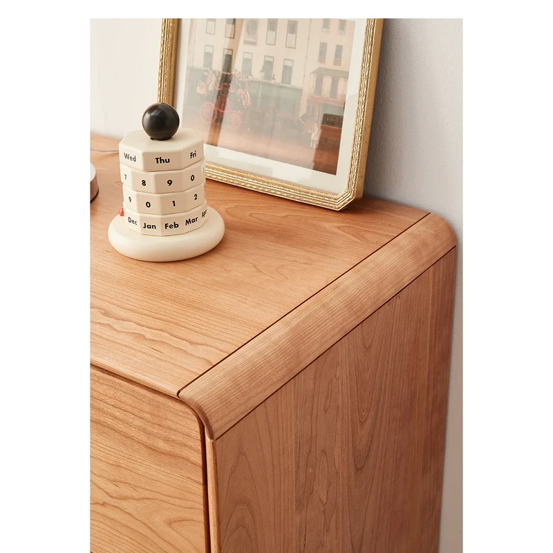 Citrine Chest of 4 Drawers Cherry Wood Dresser