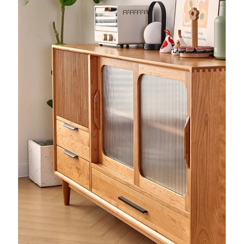 Aura Multi-Layer Style Cherry Wood Kitchen Cabinets