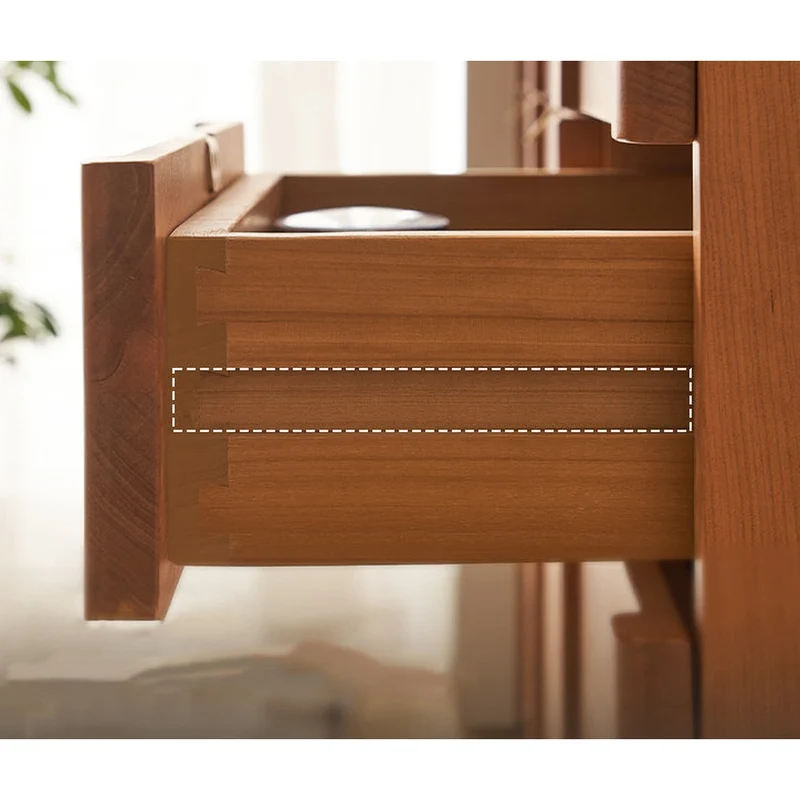 Pristine Arch Door Design Cherry Wood Sideboard