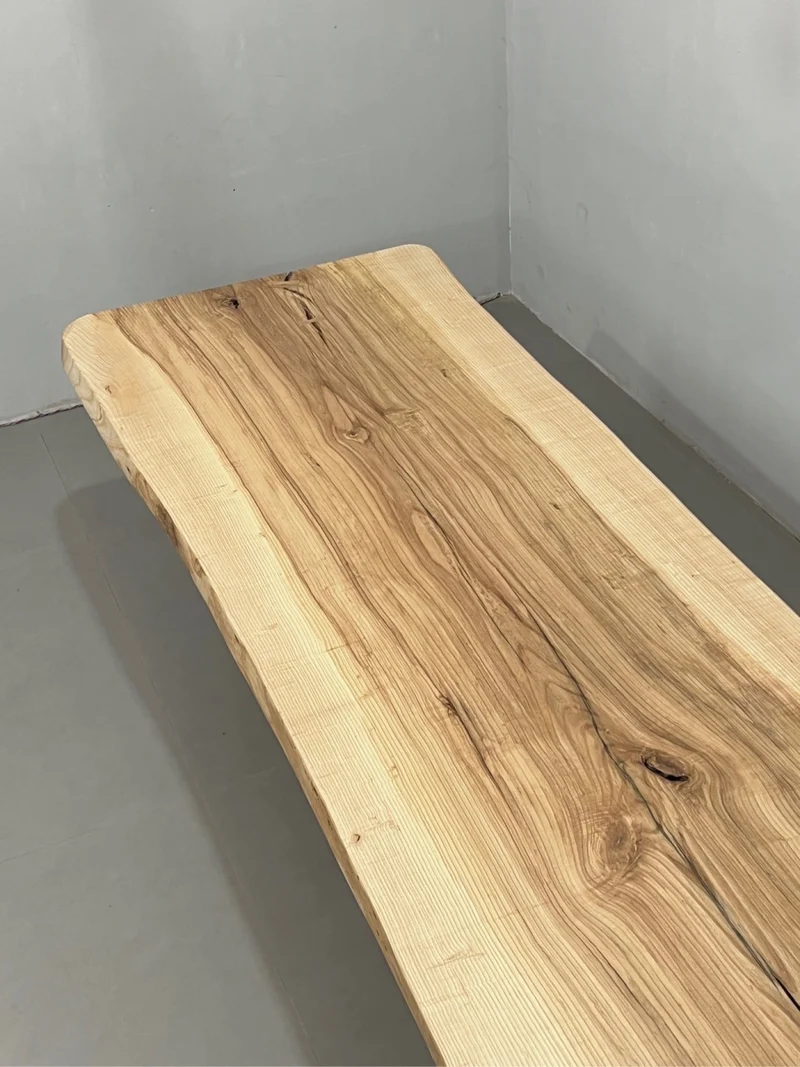 Mystic One Piece Live Edge Ash Wood Table