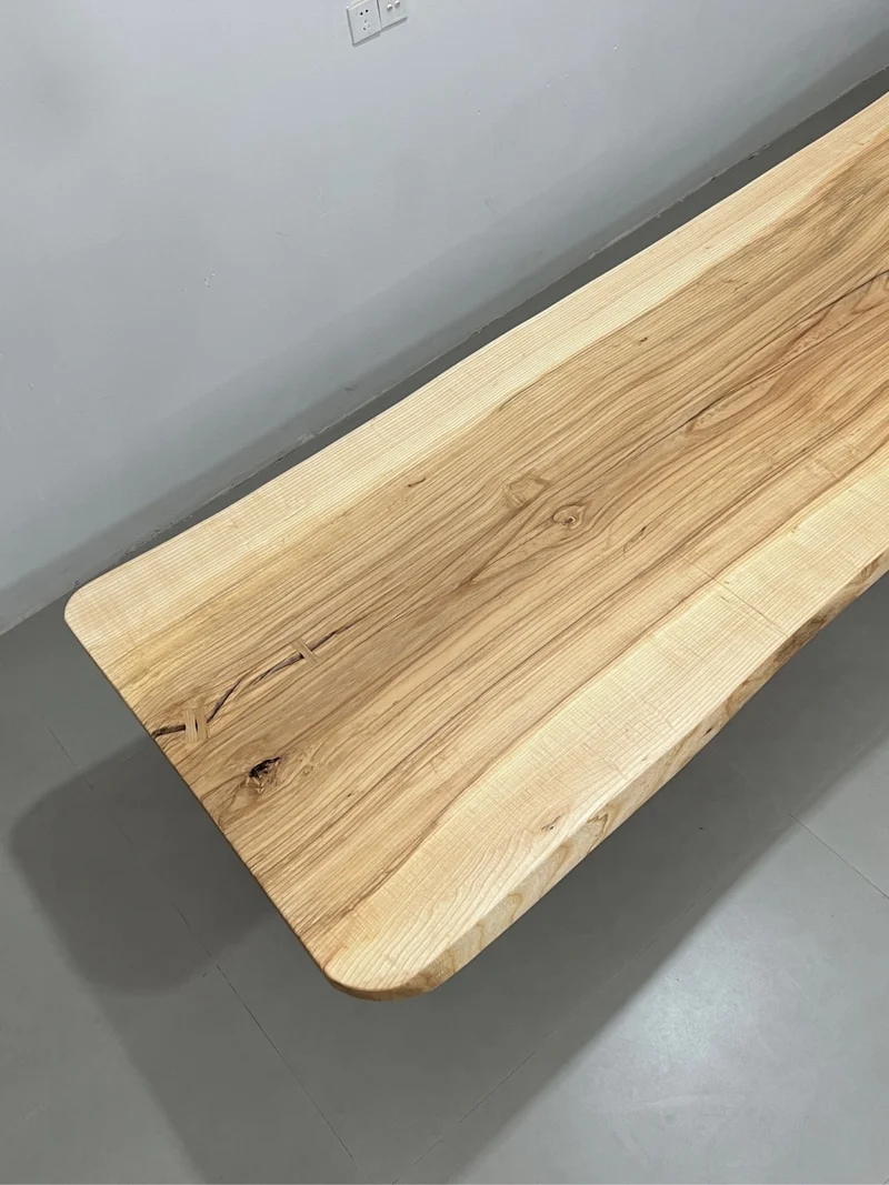 Mystic One Piece Live Edge Ash Wood Table