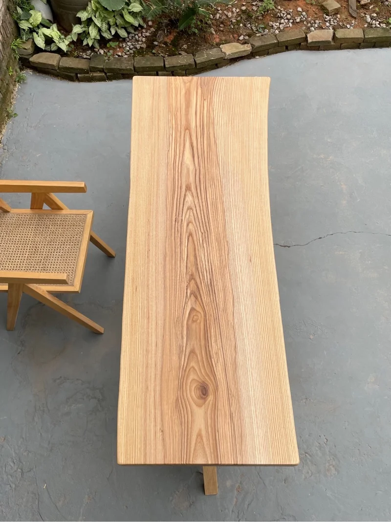 Elysium Ash Slab Dining Table