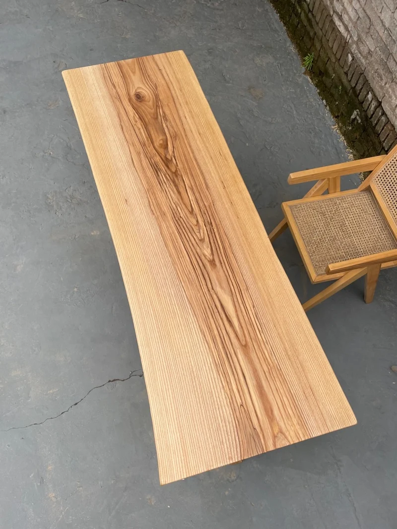 Elysium Ash Slab Dining Table