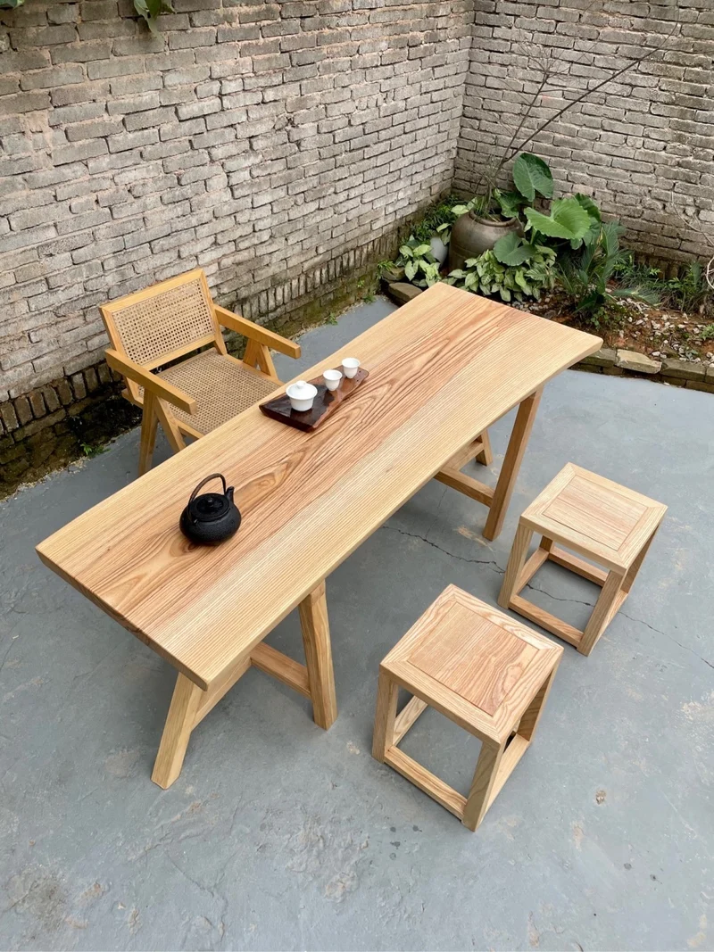 Elysium Ash Slab Dining Table
