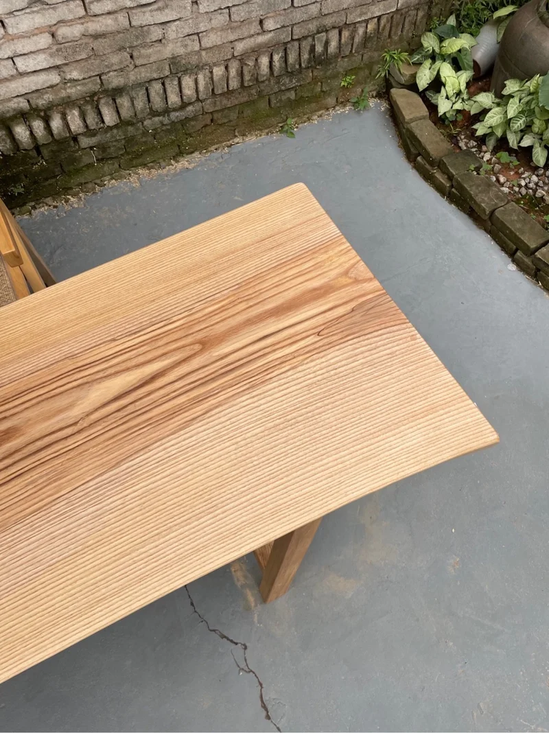 Elysium Ash Slab Dining Table